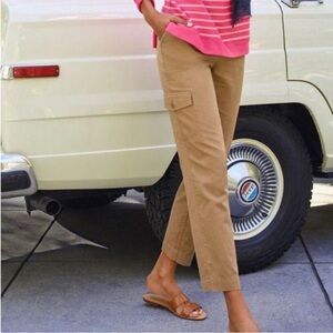 Talbots Supersoft Cargo Pants High waist, straight leg, Crop Length women’s 4